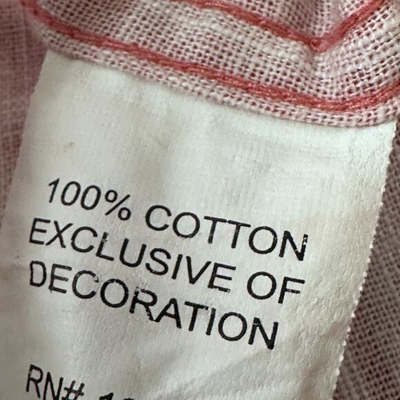 Johnnie O Hangin Out Shirt Men’s Large Red Pink Check Cotton Long Sleeve Button - Picture 7 of 10